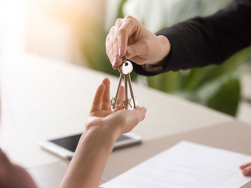 Handing Over House Keys